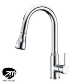 ברז מטבח נשלף לואיז ניקל מבריק / שחור מט ZM חמת